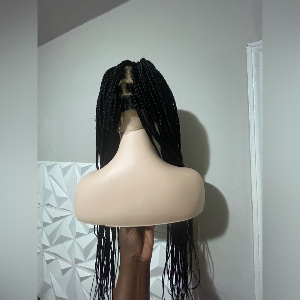 Black Braided Wig - Picture 3 of 6